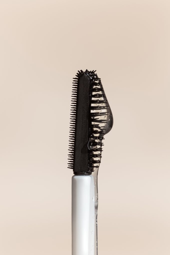 Eyebrow gel product photography with clean studio lighting for eCommerce and product listing